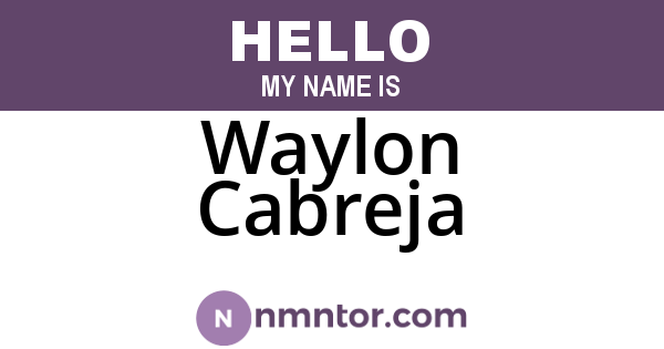 Waylon Cabreja