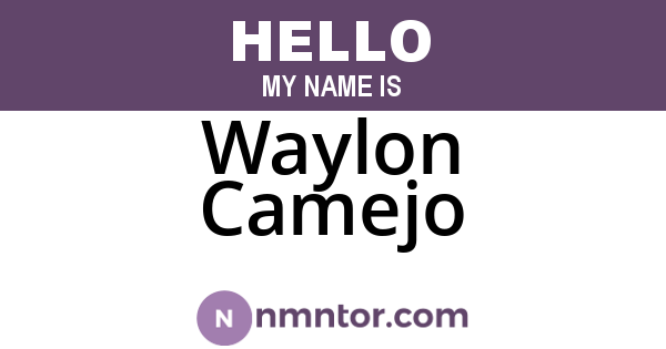 Waylon Camejo