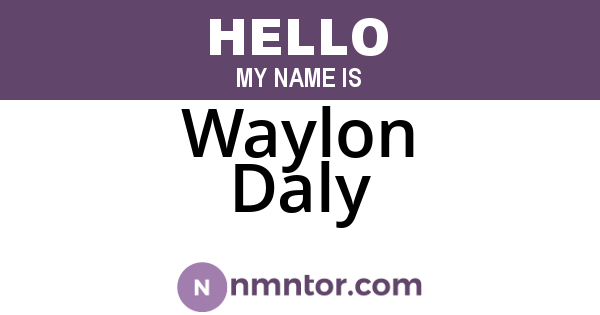 Waylon Daly