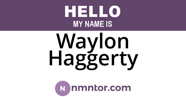 Waylon Haggerty