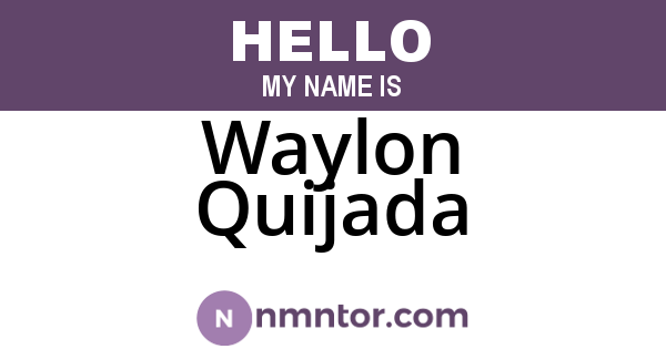 Waylon Quijada
