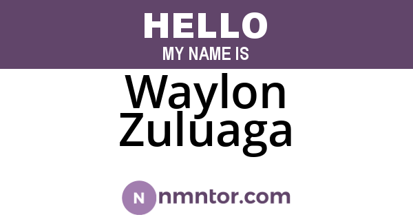 Waylon Zuluaga