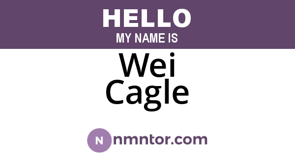 Wei Cagle