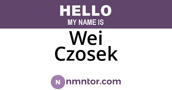 Wei Czosek