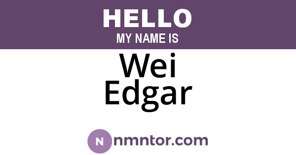 Wei Edgar