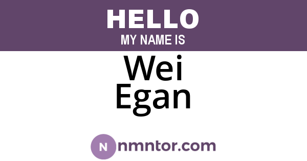 Wei Egan