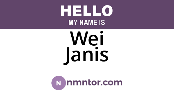 Wei Janis