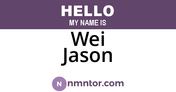 Wei Jason