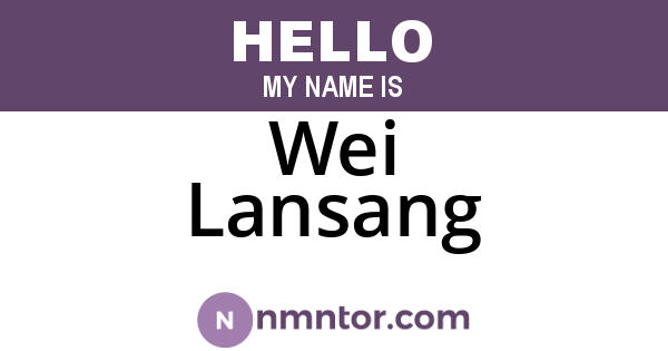 Wei Lansang
