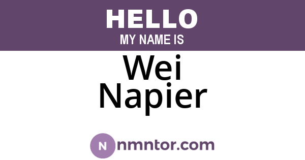 Wei Napier
