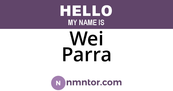 Wei Parra