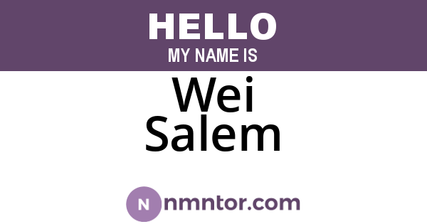 Wei Salem