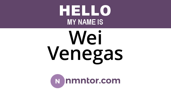 Wei Venegas