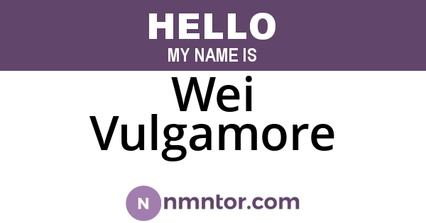 Wei Vulgamore