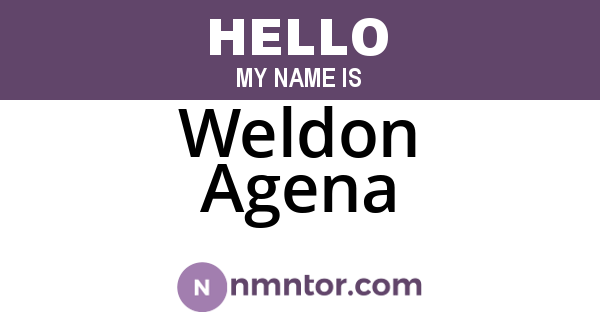 Weldon Agena
