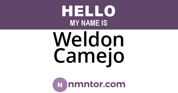 Weldon Camejo