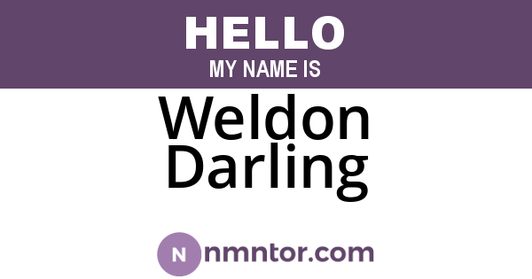 Weldon Darling
