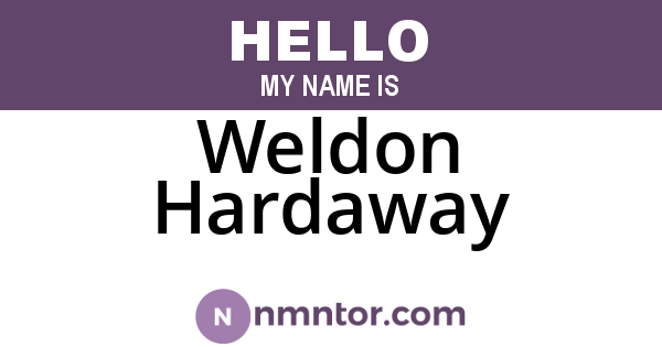 Weldon Hardaway