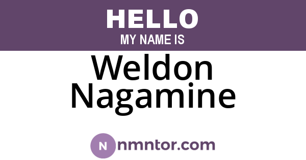 Weldon Nagamine