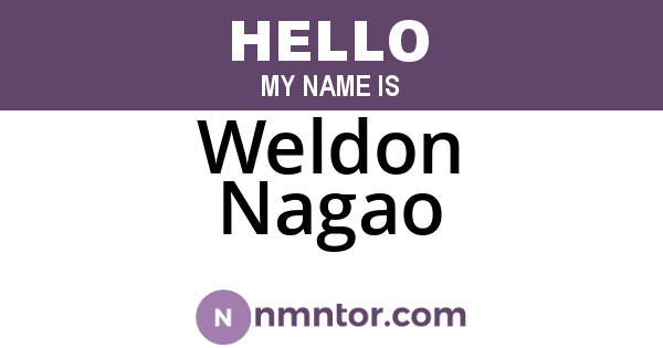 Weldon Nagao