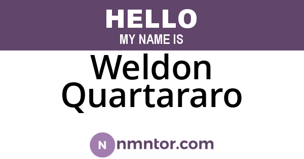 Weldon Quartararo