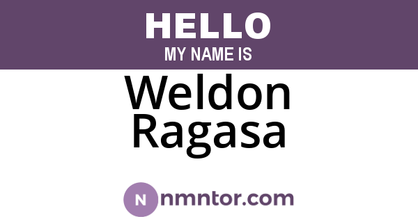 Weldon Ragasa