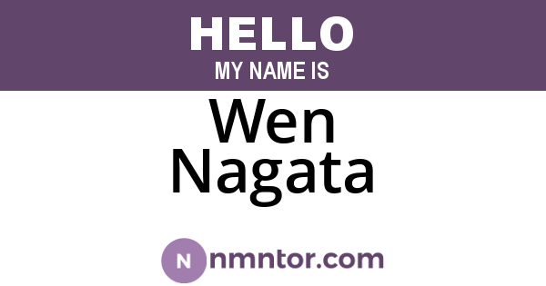 Wen Nagata