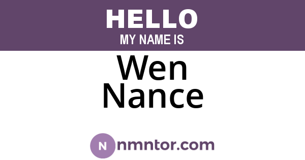 Wen Nance