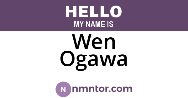 Wen Ogawa
