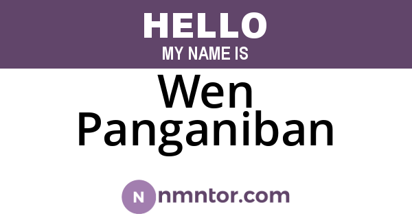 Wen Panganiban