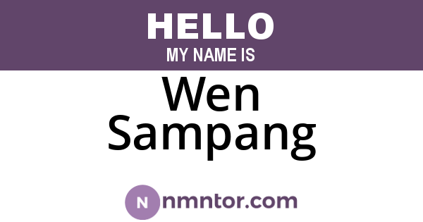 Wen Sampang