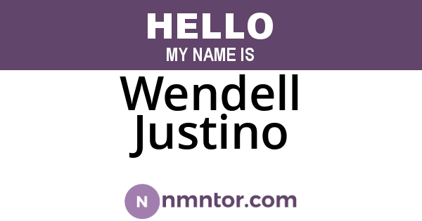 Wendell Justino