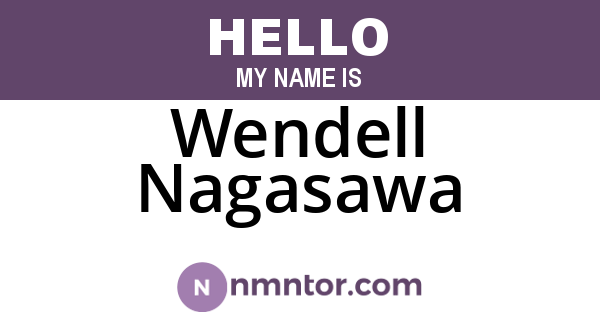 Wendell Nagasawa