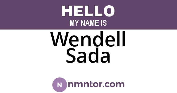 Wendell Sada