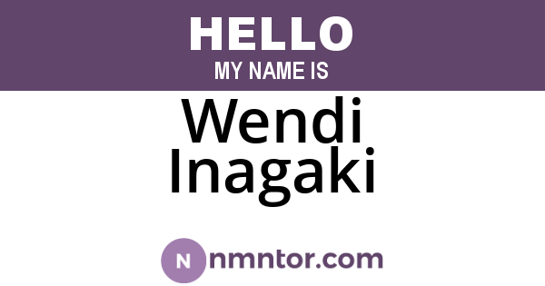 Wendi Inagaki