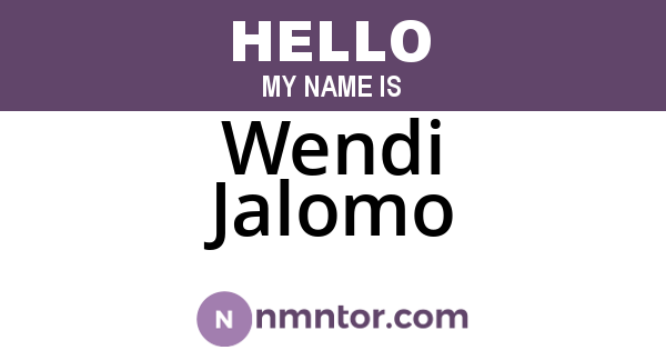 Wendi Jalomo