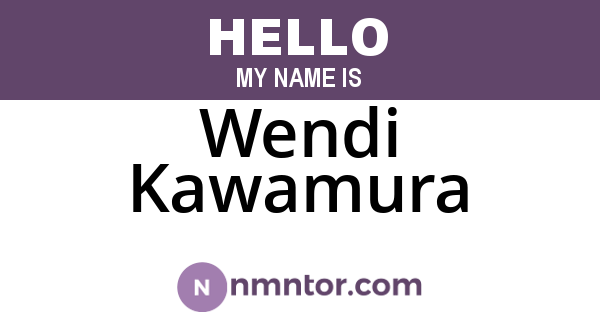Wendi Kawamura