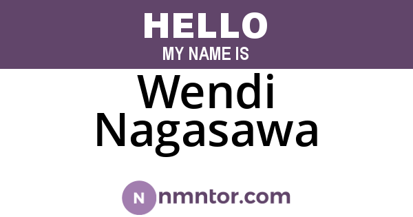 Wendi Nagasawa