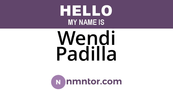 Wendi Padilla