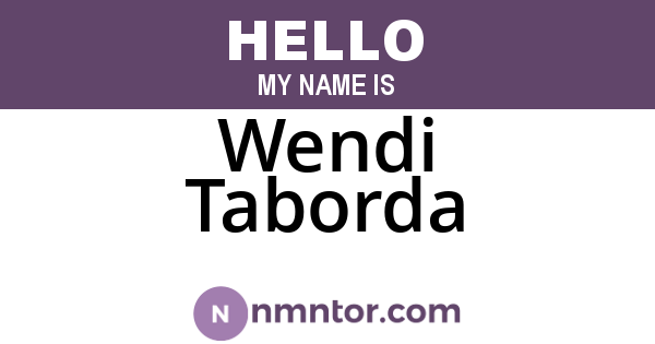 Wendi Taborda