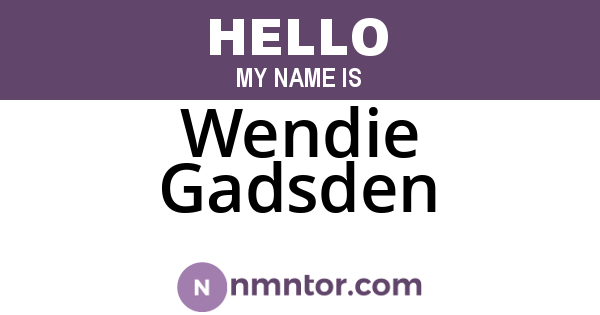 Wendie Gadsden