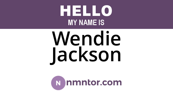 Wendie Jackson