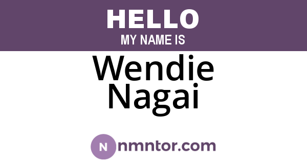 Wendie Nagai