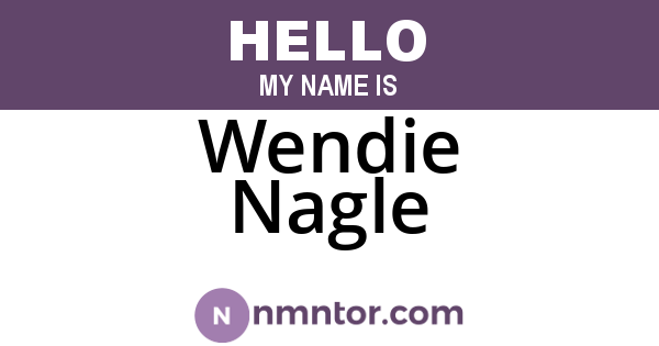 Wendie Nagle