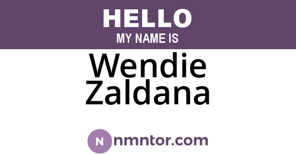 Wendie Zaldana