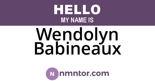 Wendolyn Babineaux