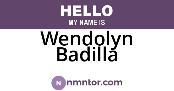 Wendolyn Badilla