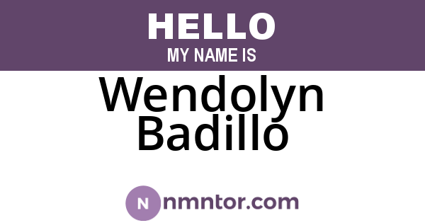 Wendolyn Badillo