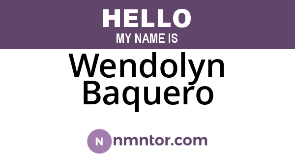 Wendolyn Baquero