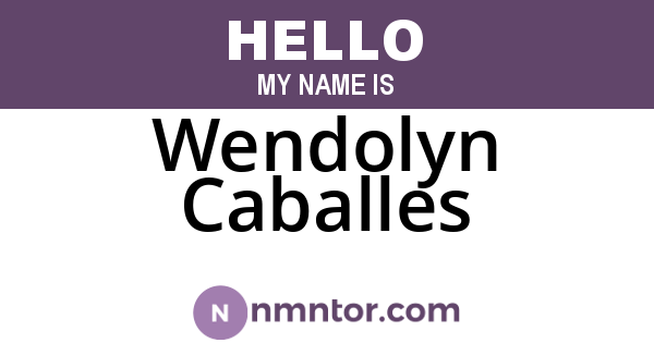 Wendolyn Caballes